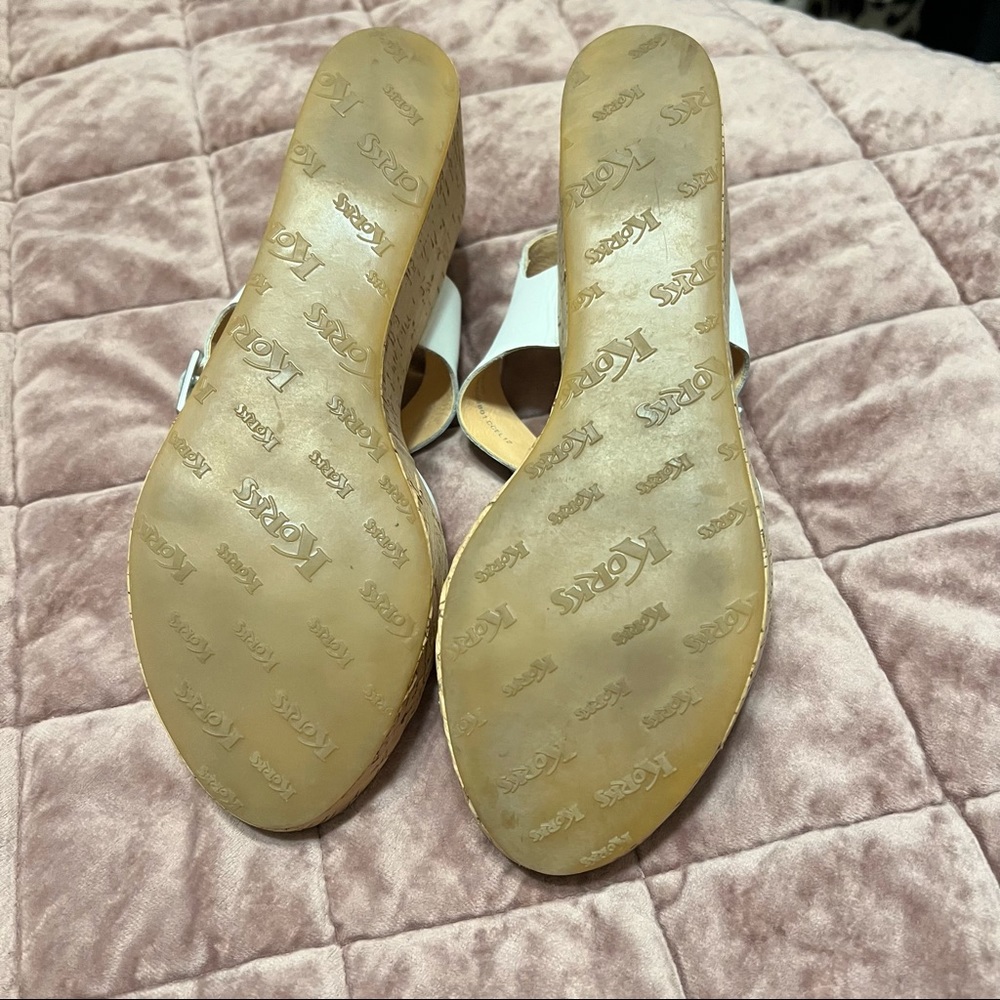 Korks White Leather Cork Platform - Picture 8 of 11